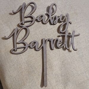 Baby Barrett Cake Topper